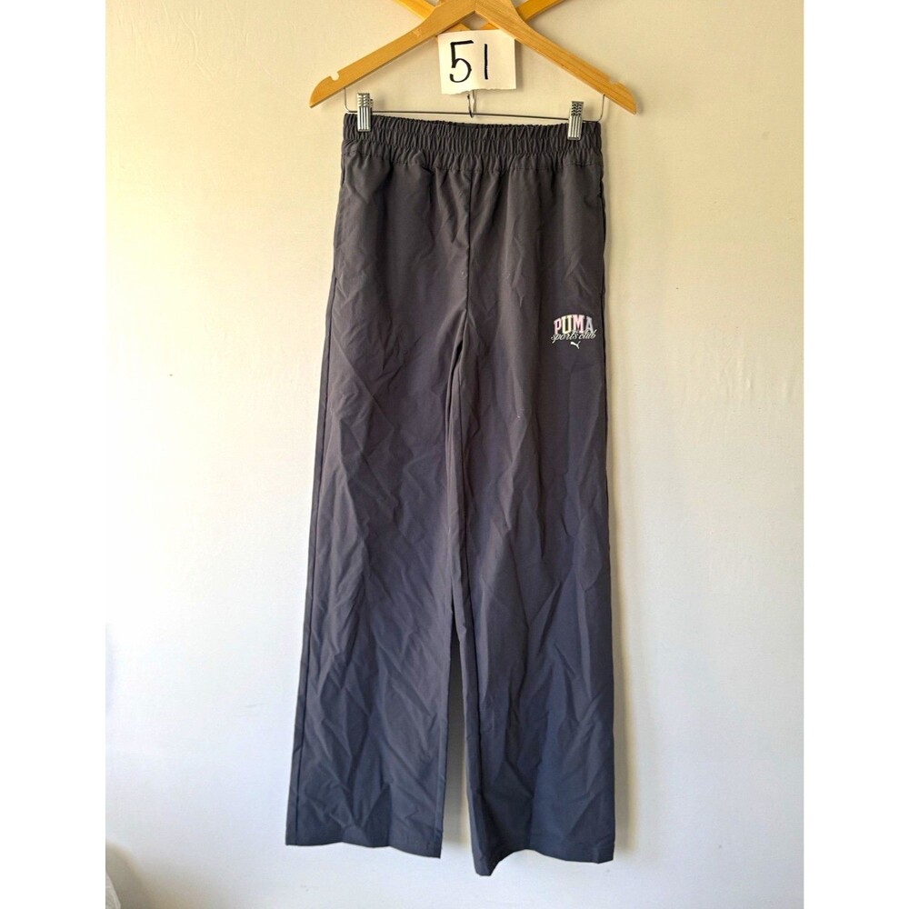 PUMA XL (16)Gray Solid Activewear Pants Drawstring Elastic Waist PSP25V8B-16555